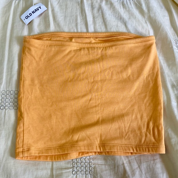 NWT Orange Old Navy Double-Layer Tube Top - US M - Picture 5 of 7